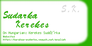 sudarka kerekes business card
